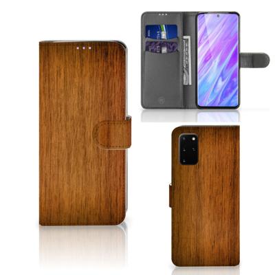 Samsung Galaxy S20 Plus | Book Style Case | Donker Hout