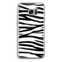 Zebra pattern: Samsung Galaxy S7 Edge Transparant Hoesje