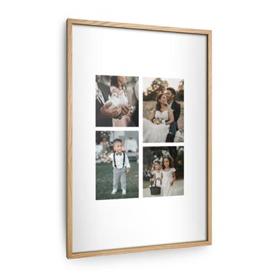 Houten lijst met gepersonaliseerde fotoafdruk - 40x60