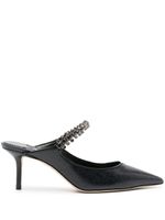 Jimmy Choo mules Bing 65 mm en jean - Noir