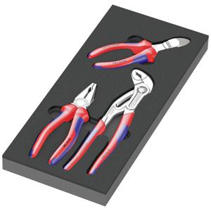 Wera 05150180001 Tangenset 3-delig Knipex, met schuimrubber inzetstuk