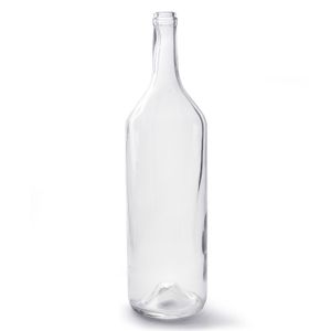Transparante fles vaas/vazen van glas 14 x 53 cm