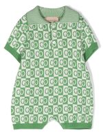 Gucci Kids grenouillère à motif GG - Vert