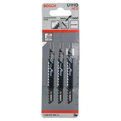 Bosch Professional U111D Decoupeerzaagblad Basic for Wood VE=3 - 2608637559