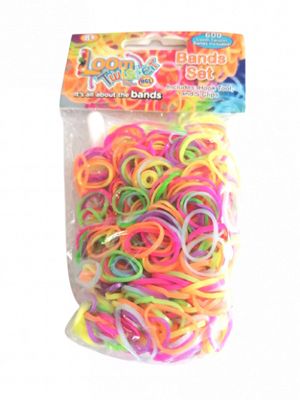 Loom Twister loombandjes neon junior rubber 603 delig