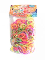 Loom Twister loombandjes neon junior rubber 603 delig - thumbnail