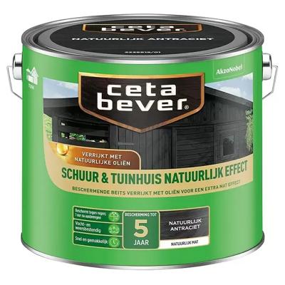 Cetabever Beits Schuur en Tuinhuis Natuurlijk Effect Mat - Antraciet