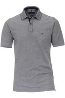 Casa Moda Casual Fit Polo shirt Korte mouw grijs/wit
