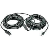 LINDY USB-kabel USB 3.2 Gen1 (USB 3.0 / USB 3.1 Gen1) USB-A stekker, USB-A bus 15.00 m Zwart 43322
