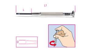 Beta Horlogemakerschroe-vendraaiers voor sleufschroeven 1229LP 3,0 - 012290230