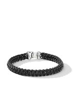 David Yurman bracelet Woven Box Chain en argent sterling (10 mm) - Noir