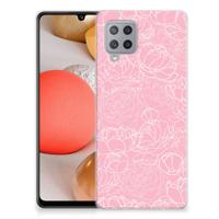 Samsung Galaxy A42 | TPU Case | White Flowers