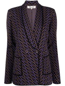 DVF Diane von Furstenberg blazer Dion à boutonnière croisée - Violet