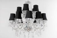 Lampenkap set van 15 Chandelier zwart - 44803 - thumbnail