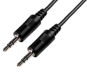 e+p B 111/5 audio kabel 5 m 3.5mm Zwart