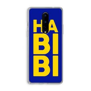 Habibi Blue: OnePlus 8 Transparant Hoesje
