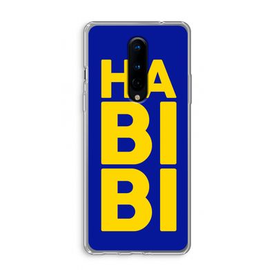 Habibi Blue: OnePlus 8 Transparant Hoesje