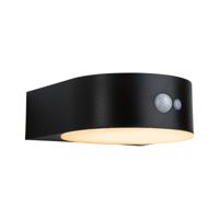 Paulmann 94730 Eileen PIR 2200K Wandlamp op zonne-energie Energielabel: G (A - G) 5.5 W Goud Zwart - thumbnail