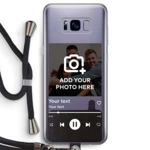 Music Player: Samsung Galaxy S8 Transparant Hoesje met koord