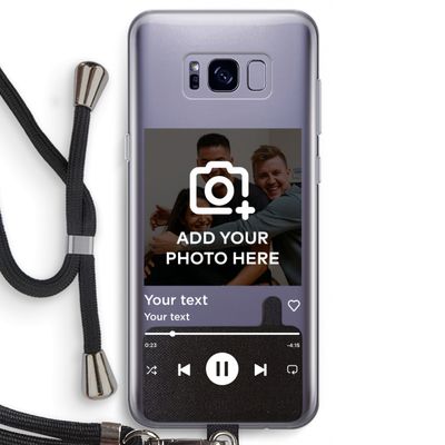 Music Player: Samsung Galaxy S8 Transparant Hoesje met koord
