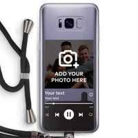 Music Player: Samsung Galaxy S8 Transparant Hoesje met koord