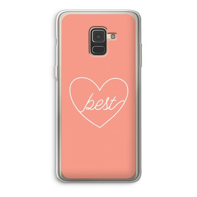 Best heart: Samsung Galaxy A8 (2018) Transparant Hoesje
