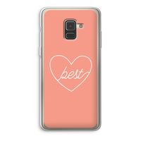 Best heart: Samsung Galaxy A8 (2018) Transparant Hoesje