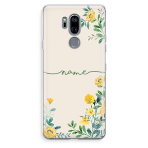 Gele bloemen: LG G7 Thinq Transparant Hoesje