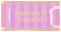 Daan Kromhout Design tegeltje glas happiness is homemade 20x10cm