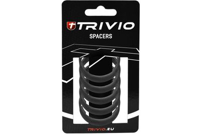 Trivio - spacer 10mm 1-1/8" carbon ud matte - 5 stuks