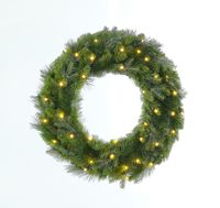 Fraser krans 60 cm met warm LED kerstboom - Holiday tree