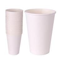 Basic Papieren bekers 350 ml wit Basic Papieren bekers 350 ml wit