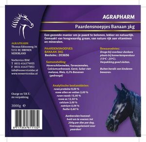 Paardensnoepjes Banaan 3kg