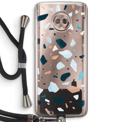 Terrazzo N°13: Motorola Moto G6 Transparant Hoesje met koord