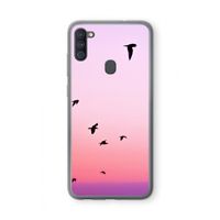 Fly away: Samsung Galaxy A11 Transparant Hoesje