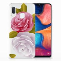 Samsung Galaxy A20e TPU Case Roses - thumbnail