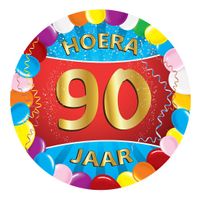 90 jaar verjaardag party viltjes - thumbnail