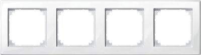 Merten S-Smart afdekraam 4-voudig Polarwit glanzend 479419