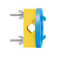 Wandhouder Martor voor verzameldoos gebruikte mesjes geel