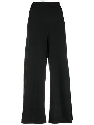 Jil Sander pantalon ample en maille - Noir