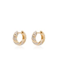 Yvonne Léon boucles d'oreilles en or 18ct ornées de diamants