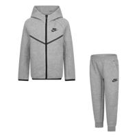 Nike Tech Fleece Trainingspak Full-Zip Peuters Lichtgrijs Zwart