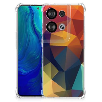 OPPO Reno8 Shockproof Case Polygon Color OPPO Reno8 Shockproof Case Polygon Color