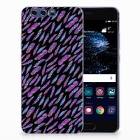 Huawei P10 Plus TPU bumper Feathers Color