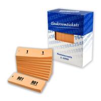 Haza Doos garderobebloks nummerset oranje