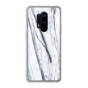 Gestreepte marmer: OnePlus 8 Pro Transparant Hoesje