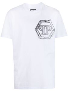 Philipp Plein t-shirt en coton à logo imprimé - Blanc