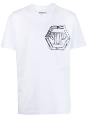Philipp Plein t-shirt en coton à logo imprimé - Blanc
