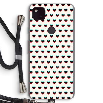 Hartjes: Pixel 4a 5G Transparant Hoesje met koord