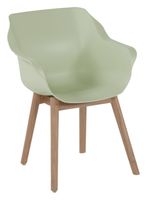 Hartman Tuinstoel 'Sophie Teak' met armleuning, kleur Mint